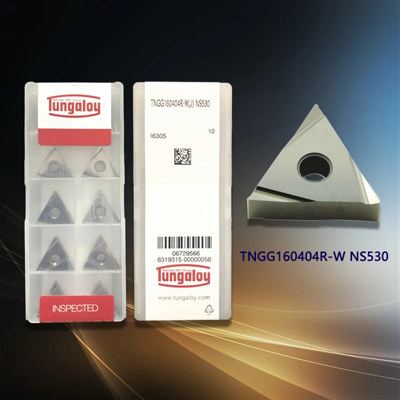 

TNGG160404R-W NS530 10PCS Metal ceramic lathe tool CNC blade alloy carbide blade