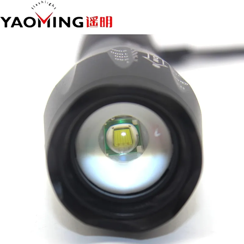 Подарочная коробка CREE XML T6 3800LM тактическая светодиодная вспышка светильник мощный Перезаряжаемые Светодиодная лампа фонарь Фонари полиции светильник, 18650/3 x AAA