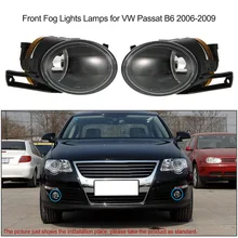 Автомобилей Противотуманные фары для VW Passat B6 2006-2009 Автомобилей стайлинг Ясно объектив Левый и Правый Передние Противотуманные Фары Лампы Автомобилей детектор Замена комплект