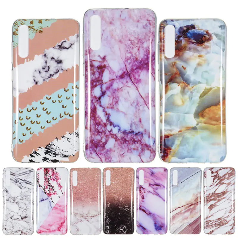 

For Samsung Galaxy A70 Case Soft Silicone Marble Pattern TPU Back Cover For Samsung A70 Case A705 A 70 Phone Bag Coque Funda