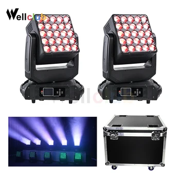 

2pcs With FlightCase 25x15w RGBW Led Matrix Beam Moving Head Light Zoom Stage Light Led Dmx Dj Light For Nightclub Bar