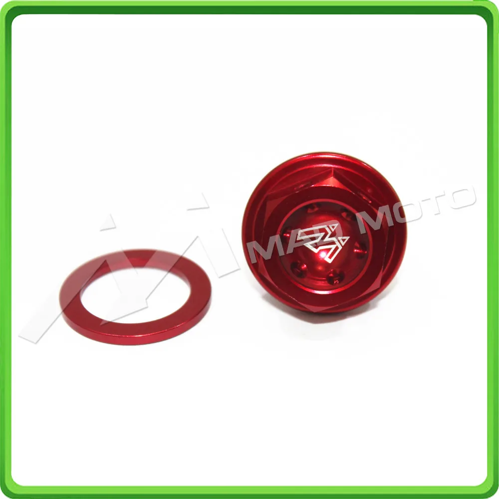 Magnetic Oil Drain Sump Plug Bolt M12 x 1.5mm M12 1.5mm For Honda CBR1000RR ABS 2004 - 2017 & CBR600RR ABS 2003 - 2017 Red (5)