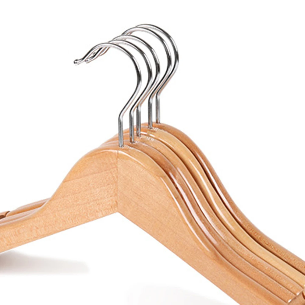 10 قطعة/المجموعة الاطفال الأطفال شماعة معطف الملابس معلقة عدم الانزلاق المنزل بار تجفيف رف دائم خشبية الفضاء توفير بنطلون خزانة