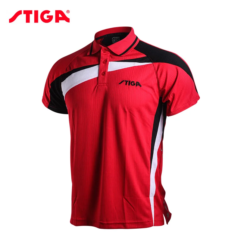 

Genuine Stiga Table tennis T shirt clothes sportswear quick dry short sleeved men ping pong Shirt Badminton Sport Jerseys