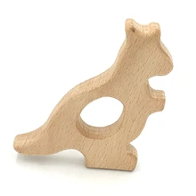 Baby Teething Toy Wooden kangaroo Teething Toys New Born Gift wooden Rattle Natural Organic Toys Wooden
