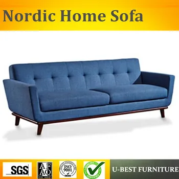 

U-BEST European style 3 seater fabric sofa, living room home sapce saving furniture sectional nordic style fabric