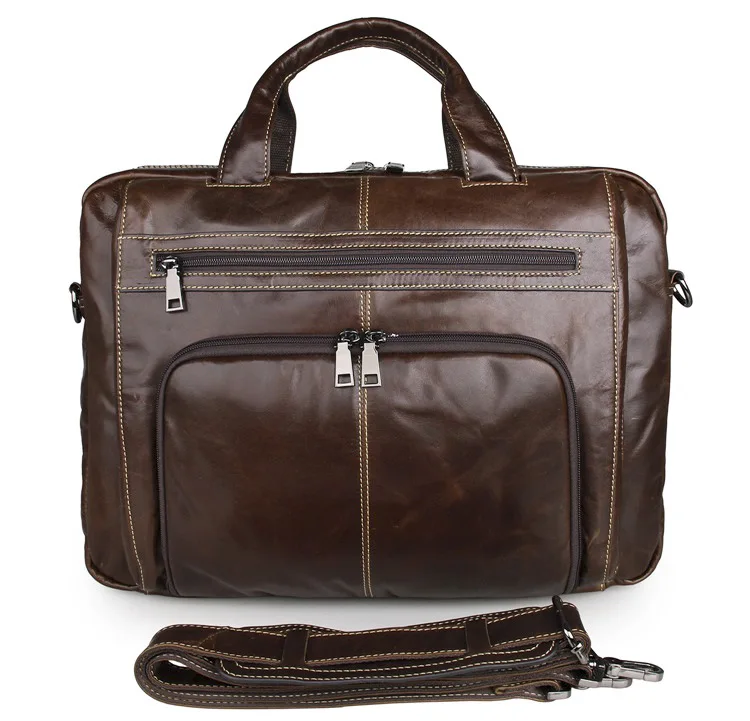 Vintage Genuine Leather Men Messenger Bags Large Capacity Men s Briefcase Laptop Handbags Vintage Cowhide Travel