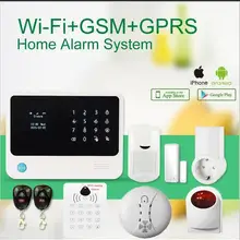 JIANSHU Wi-Fi gsm домашняя сигнализация приложение управление умная розетка Беспроводной детектор дыма беспроводная наружная сирена Клавиатура arm disarm