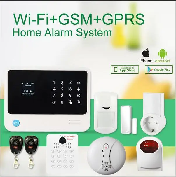 JIANSHU Wi Fi gsm домашняя сигнализация приложение управление умная розетка