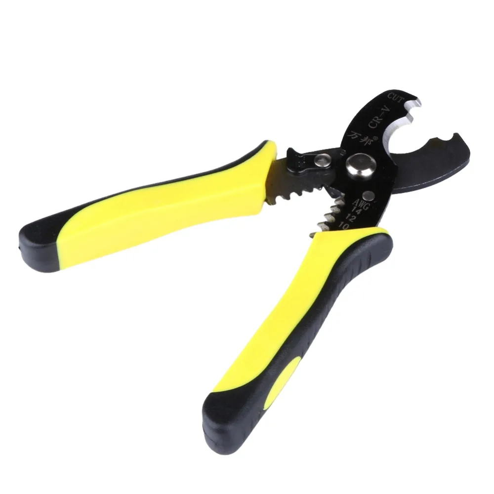 

Portable Wire Stripper Pliers Crimper Cable Stripping Crimping Cutter Multi Functional Hand Tool for Electrical