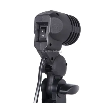 

Photo Studio Ac Slave Light E27 Single Light Lamp Socket Mount Swivel Holder Umbrella Holder Softbox Light Stand Mount Adapter
