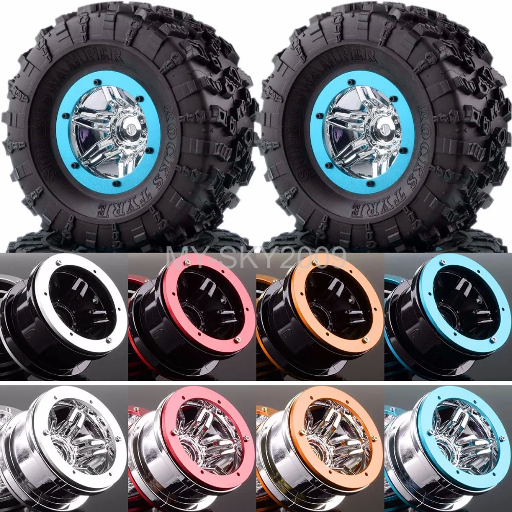 Buy 4pcs 2.2" Wheel Rim & Super Swamper Rocks Tyre For