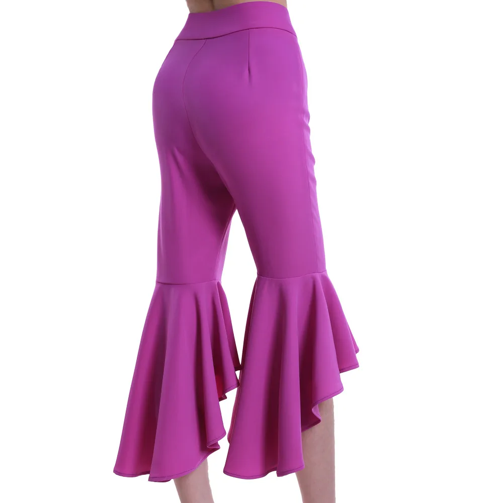 Wide Ruffle Flare Pantflare pantswide pantspants pants AliExpress