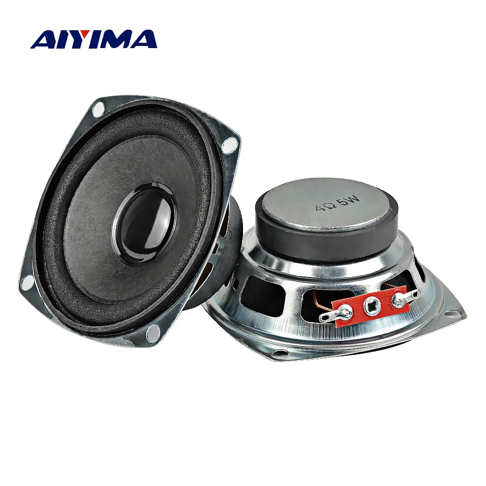 AIYIMA 2Pcs 3 Inch Audio Full Range Speaker 4 Ohm 5W Loudspeaker DIY Portable Bluettoth Multimedia Speaker Home Theater 2