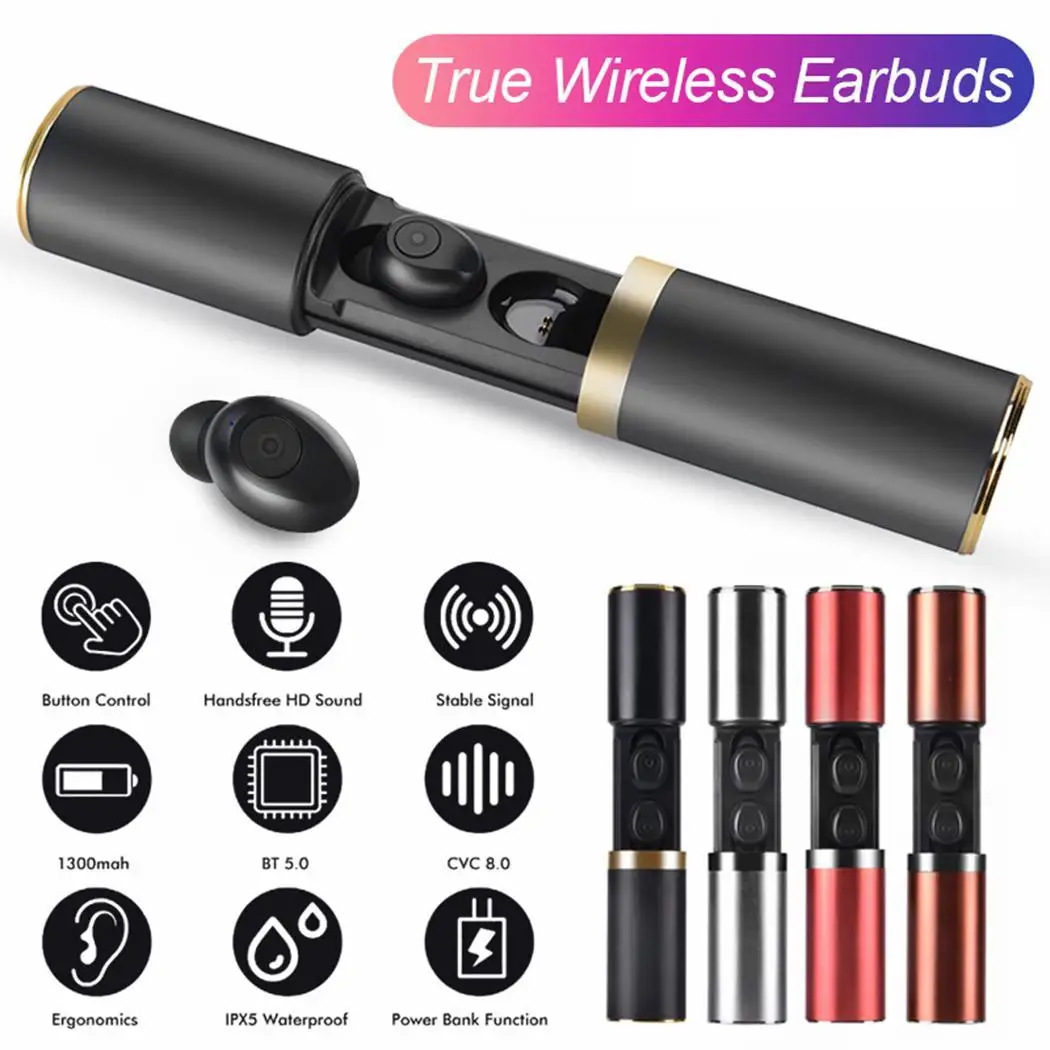 F9 TWS Bluetooth 5 0 беспроводные наушники в ухо громкой связи Наушники спортивные