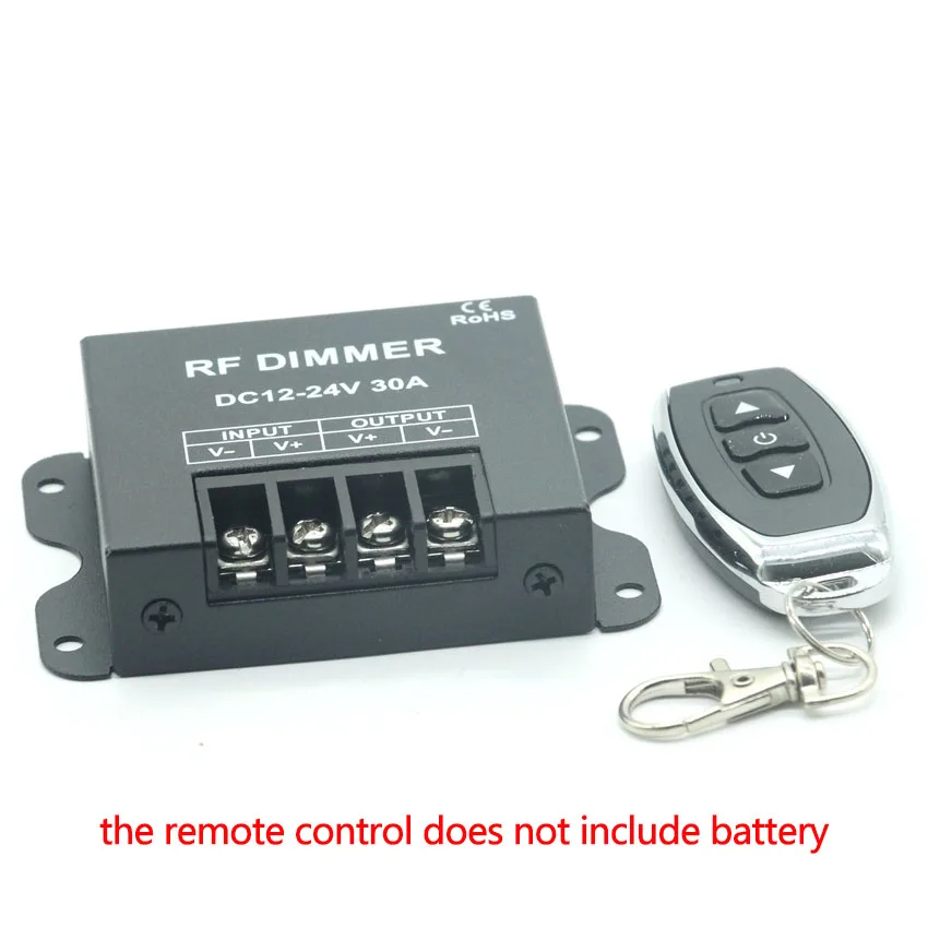 Светодиодный диммер DC12V 24V 8A 30A контроллер переключателя Регулируемая яркость