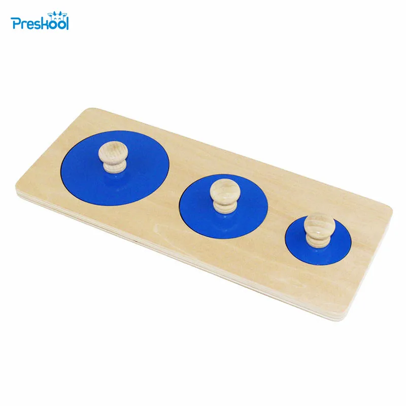 Montessori Infant Baby teaching aids puzzle toy Baby wooden color graphic cognitive Puzzle Preschool teaching aids 24 months