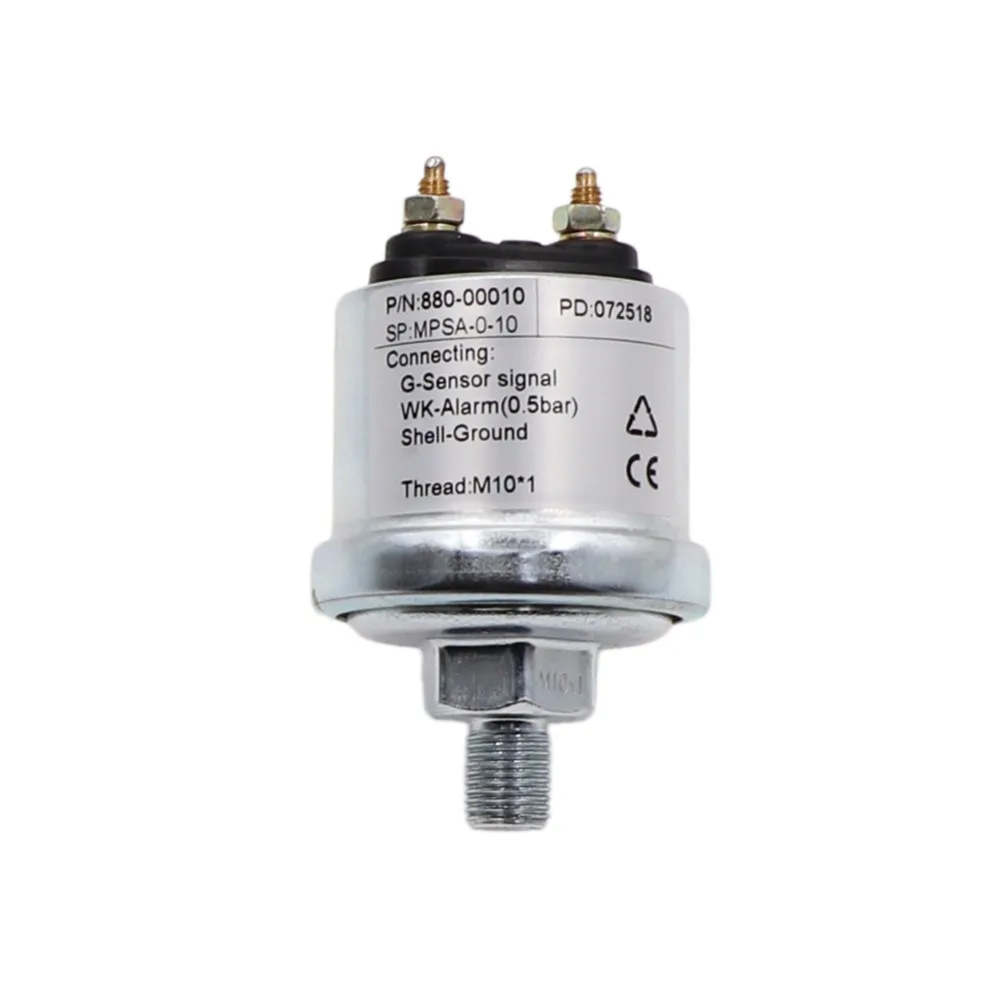 

Hight Quanlity Mechanical Oil Pressure Sensor M10*1 for Oil Pressure Gauge Measuring Range 5 Bar /10 Bar Pressure Sensor