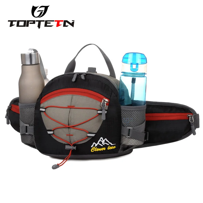 TOPTETN Sports Waist Bag Outdoor Water Bottle Belt Bag Running Hiking