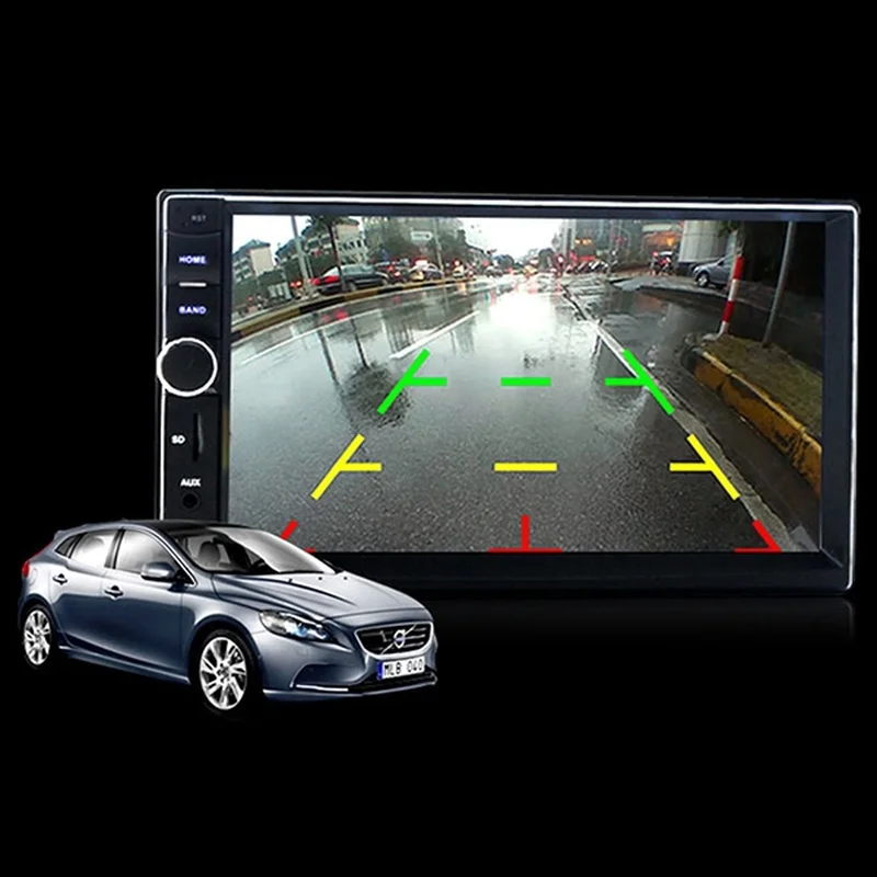 

New 7 inch HD 1080P MP5 Player LCD Touch Screen Digital Display Bluetooth MP3 MP4 Card Player USB 2 din Car Backup Monitor