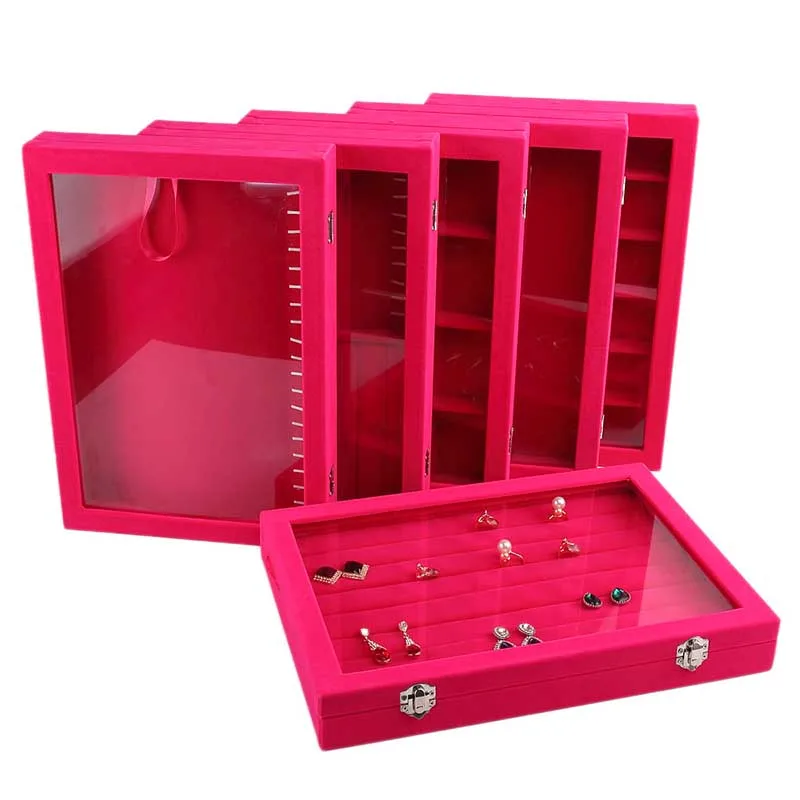 

Professional Jewelry Packaging Box Casket Box For Exquisite Makeup Case Cosmetics Rings Necklace Organizer Container Boxes