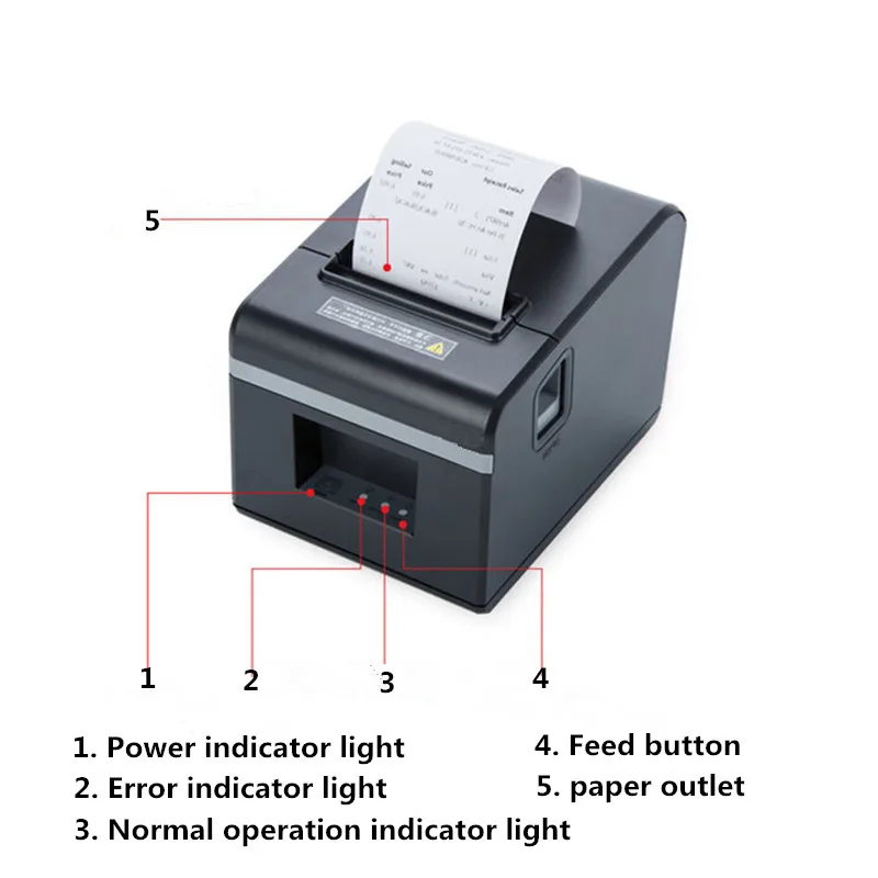 80 мм Термопринтер вынос еда Ресторан меню одежда Супермаркет розничный магазин касса POS квитанция usb-порт для принтера