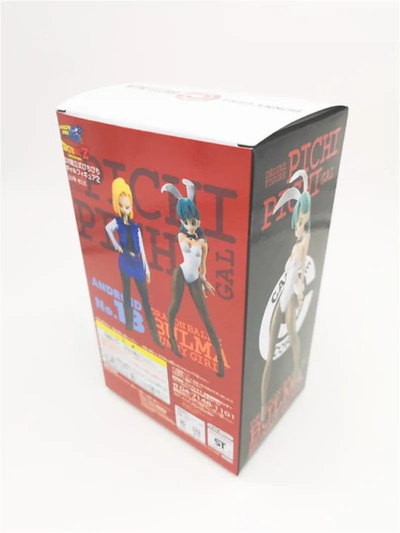 Anime Dragon Ball Z Bulma Action Figure Toys Bunny Girl Bulma Black White Rabbit Girl Figuras Doll Brinquedos Gift 18cm (4)