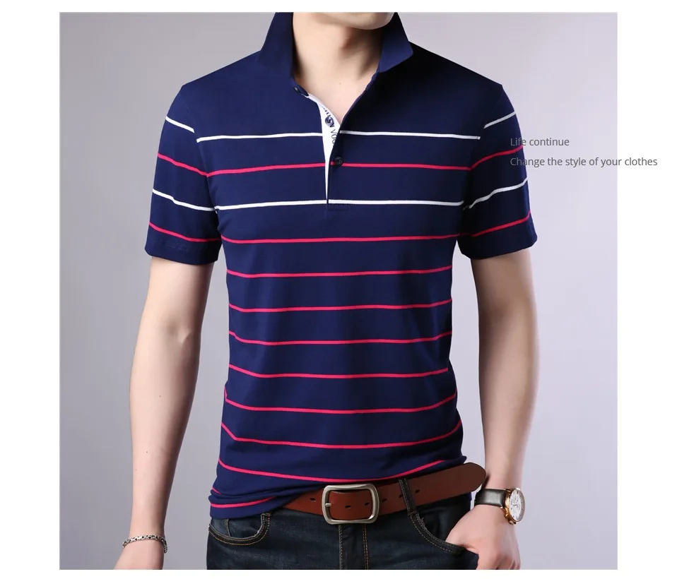 Бренд COODRONY, Мужская футболка в полоску с коротким рукавом, Мужская футболка, весна-лето, Новое поступление, деловые повседневные мужские футболки S95031