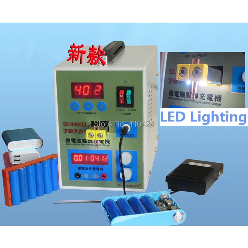 

787A+ LED Pulse Battery Spot Welder Welding Machine for Notebook Mobile phone 18650 16340 14500 Battery Pack