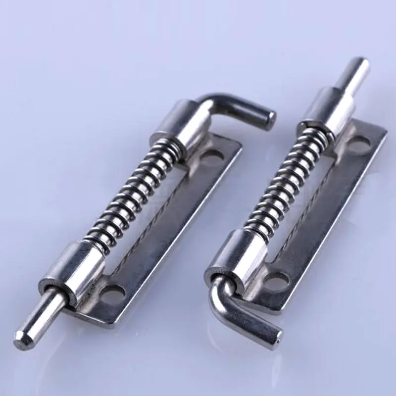 

Spring Loaded 304 stainless steel Security Barrel Bolt Latch Tone Latches Door Cabinet Hinges Hardware Cabinets Box car Bolts