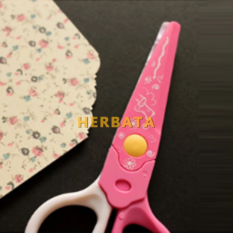 DIY милые кавайные пластиковые ножницы для резчик бумаги; Скрапбукинг для детей офисные школьные принадлежности корейские канцелярские принадлежности