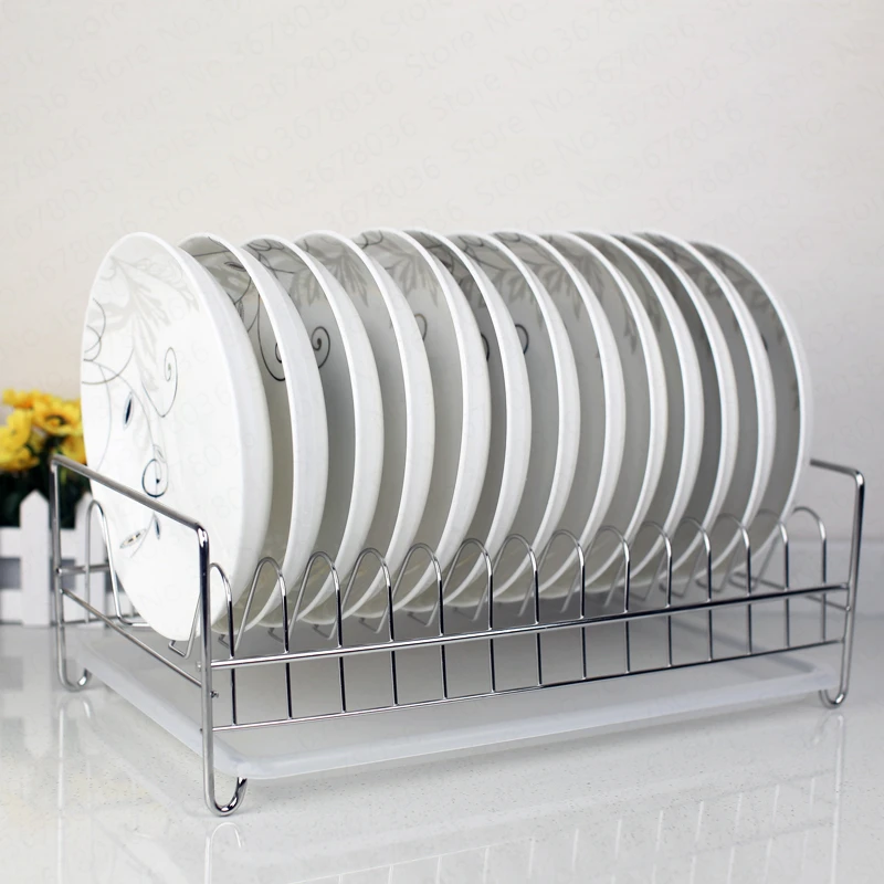 

Single-layer Stainless Steel Dish Rack Dishwashing Rack Drain Rack Tableware Drain Dish Dryer Kitchen Accessories Organizer