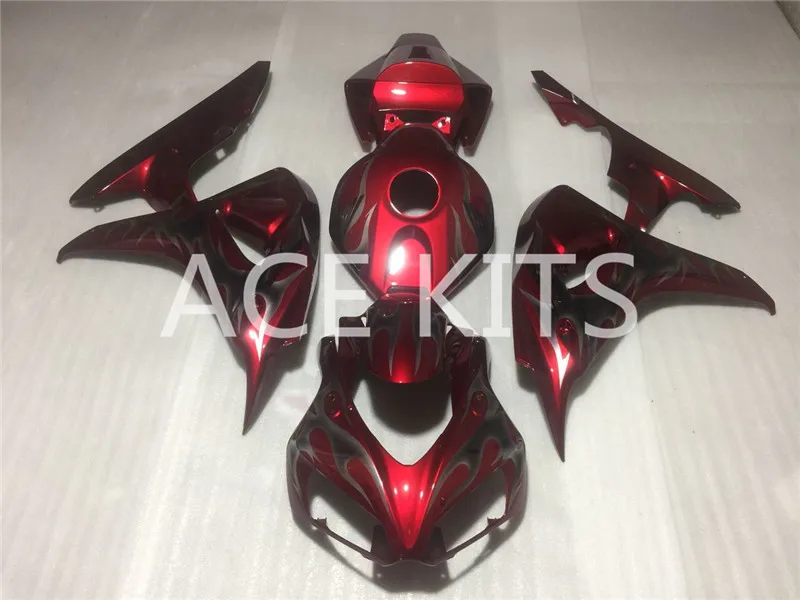 

ACE KITS New ABS Injection Fairings Kit Fit For HONDA CBR1000RR 2006 2007 CBR1000RR 06 07 Red QQ61