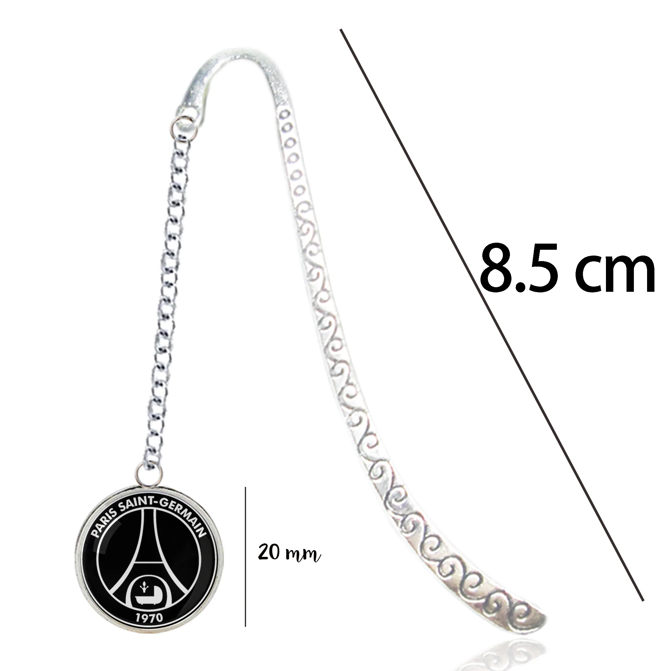 

Paris Saint Germain Bookmark Metal PSG France Football Team LOGO Soccer Ball Eiffel Tower Symbol For Notebook Book Reading Gifts