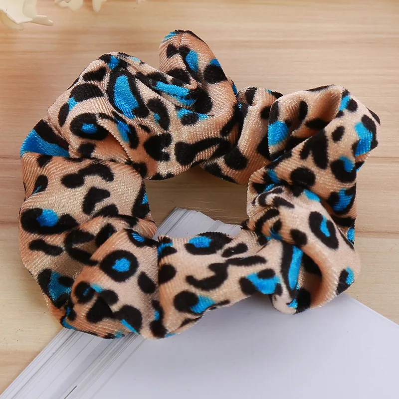 Harga 1 PC Leopard Print Besar Scrunchies untuk Rambut Wanita Rambut Elastis Dasi Bergaris Wanita Scrunchies Tali Rambut Band Aksesoris Rambut anak Perempuan