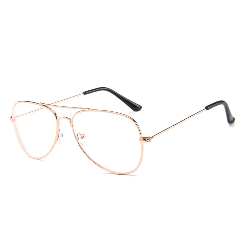 GLAUSA Classcial металлические готовые очки для близорукости для женщин и мужчин Pilot очки для близоруких вождения близорукие-1.0to-4,0 унисекс - Цвет оправы: gold myopia350