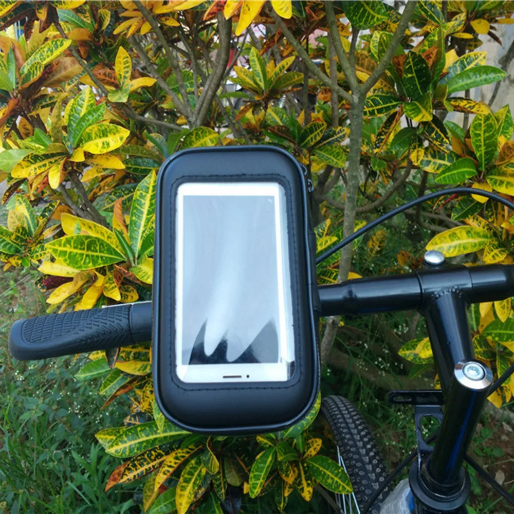 

Waterproof Motorcycle Bike Handlebar Mount Holder Case For Cell Phone Bicycle motorcycle universal waterproof phone holderA30522