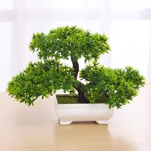 Green/Yellow/Purple/Orange/Red Artificial Plant Potted Bonsai Fake Plant Trees for Home Christmas Office Decoration G1930