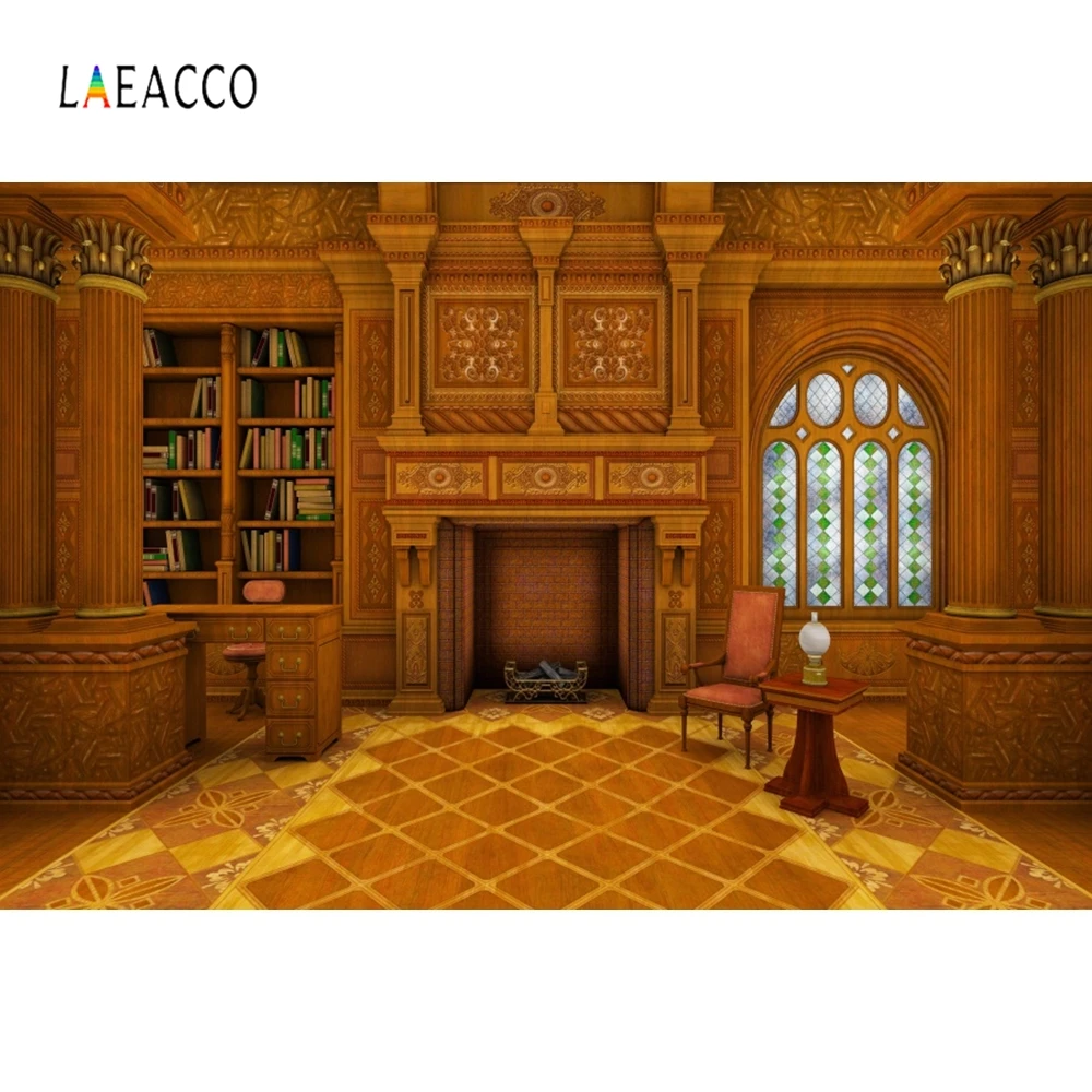 Laeacco фоны для фотосъемки в старинном стиле с изображением библиотеки книг
