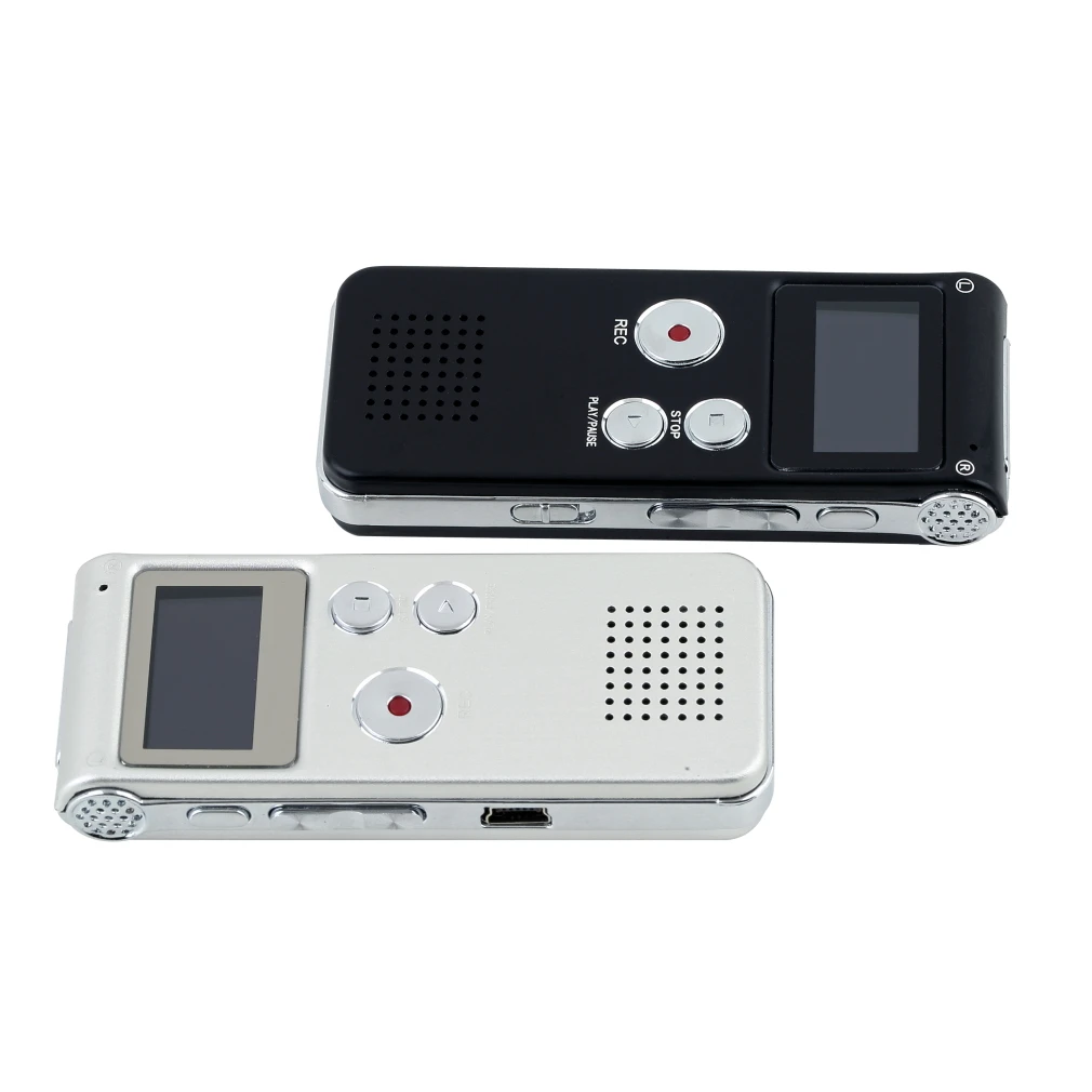 Digital Voice Recorder 8GB Memory with Digital LCD Display Voice/Audio Recorder with Microphone Dictaphone with U Disk Function