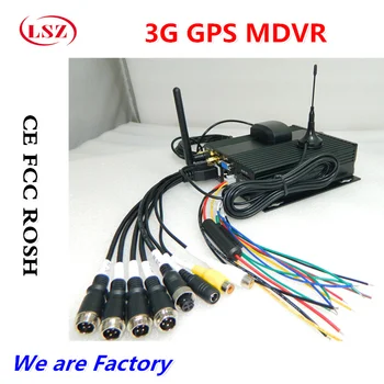 

Truck GPS Mobile 3g Dvr 4-way hd video monitoring host AHD 4CH 3G GPS Double SD Card Mobile DVR
