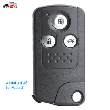 

KEYECU New Replacement Remote Car Key Fob 3 Button FSK 433MHz ID46 Chip for Honda Accord 2012-2015