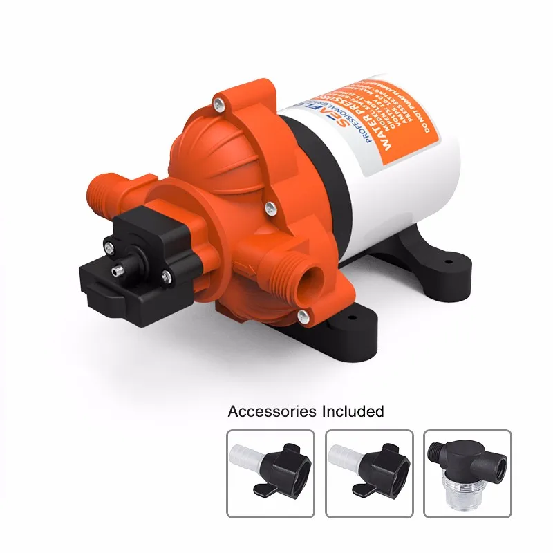 New Diaphragm Low Pressure Water Pump 12v 45PSI 3.0 GPM SEAFLO Marine Water Pump Caravan Boat