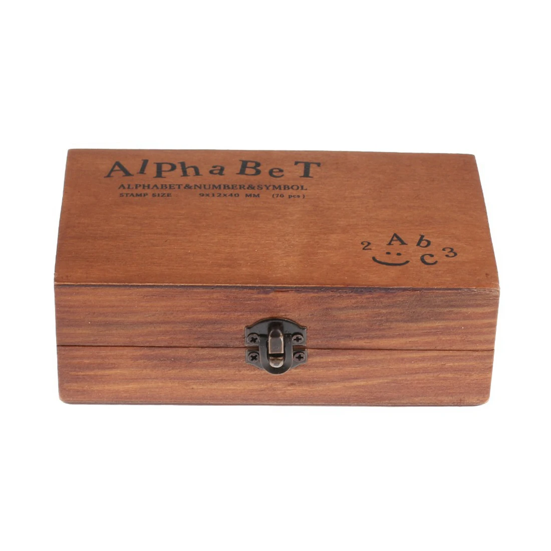  Big Sale 70pcs Vintage DIY Number And Alphabet Letter Wood Rubber Stamps Set With Wooden Box For Te - 32698855662