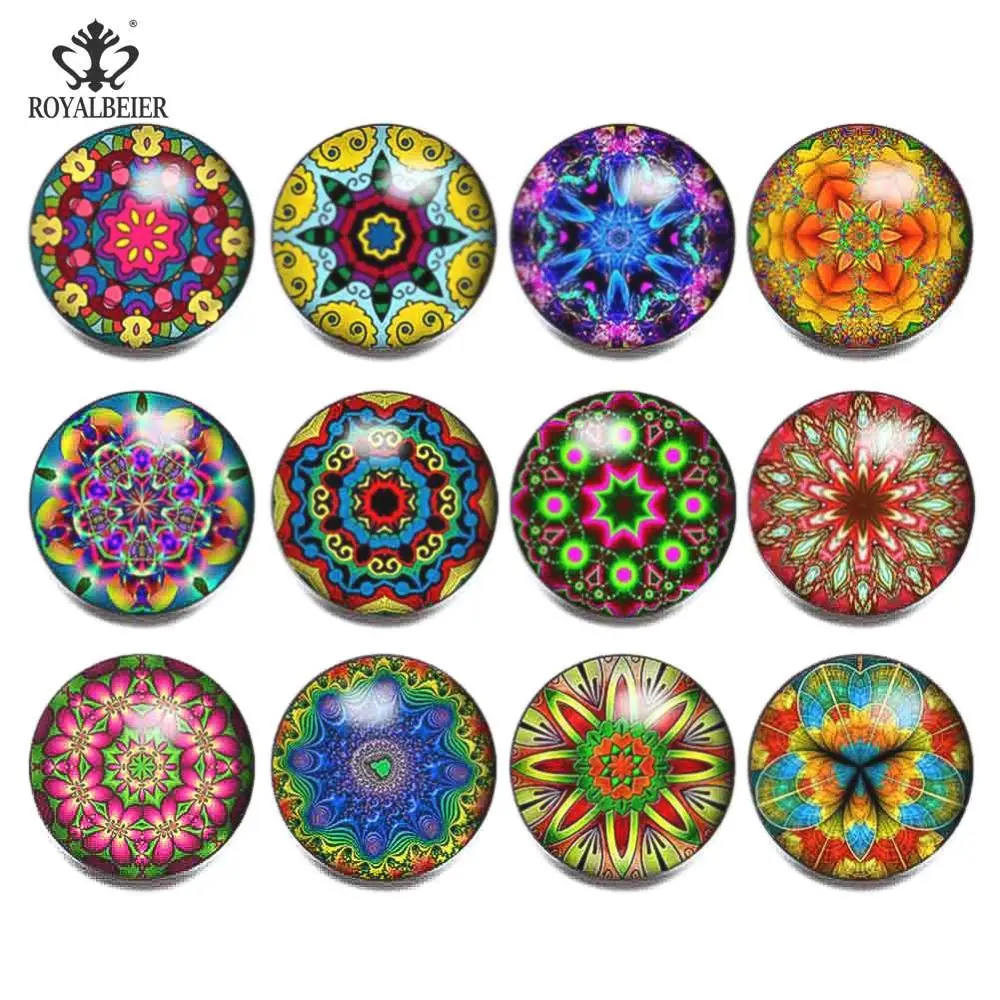 12pcs/lot Green Series Theme Beautiful Exotic Pattern 18mm Snap Button Charms For 18mm Snaps Bracelet Snap Jewelry KZ0622 - Окраска металла: KZ1003c