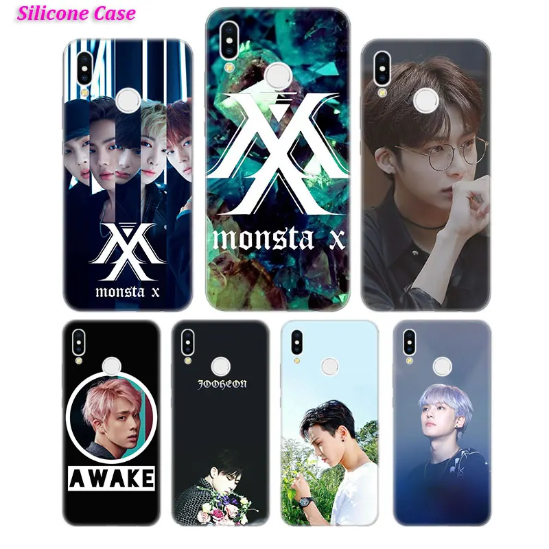 

Silicone Phone Case Monsta X KPOP for Huawei Honor 7C 7A 8 8X 9 10 Y5 Y6 Y7 Y9 V20 Lite Pro 2019 2018 Nova 3 4
