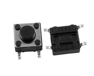 

50 Pcs Momentary Tact Tactile Switch SMD SMT PCB 4 Pin 6 x 6 x 5mm