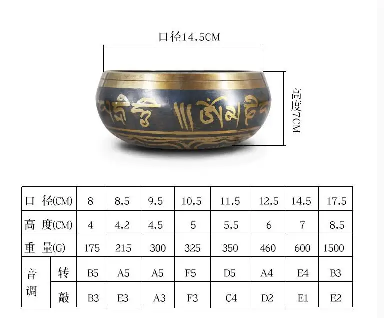 Непальская чаша Будды Тибета ручной работы, чаша, церемония, музыкальная терапия, медный колокольчик, медная тибетская поющая чаша, буддистское украшение для дома