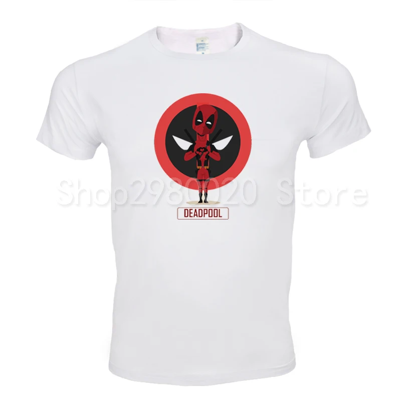 Мужская футболка с принтом Deadpool модная в стиле панк хипстерская новинка