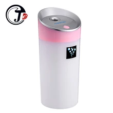 300ML Anion Humidifier for Car Air Purifier Essential Oil Diffuser for Home Mist Maker Fogger Water with LED Humidifier Words
